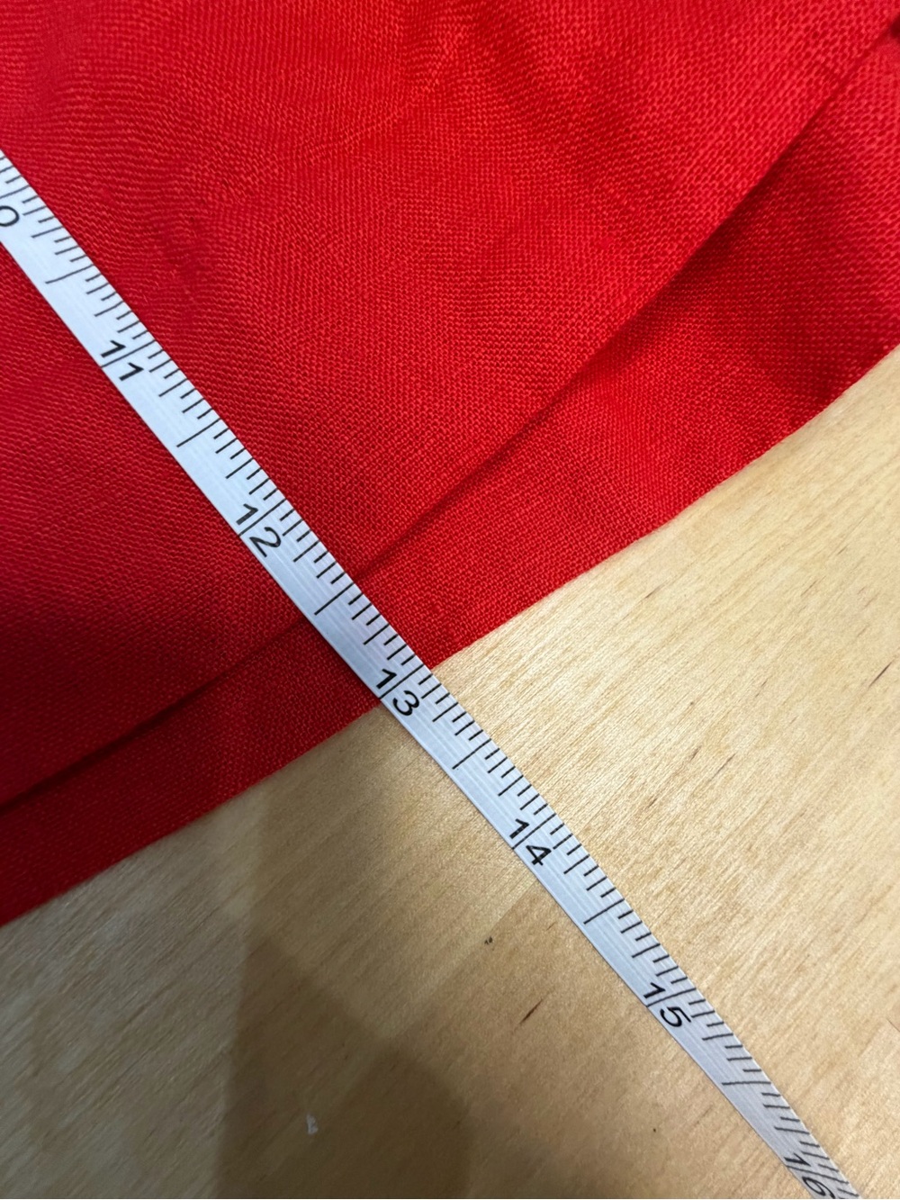 J. Crew Red Mid Rise 100% Linen Shorts - Picture 6 of 10